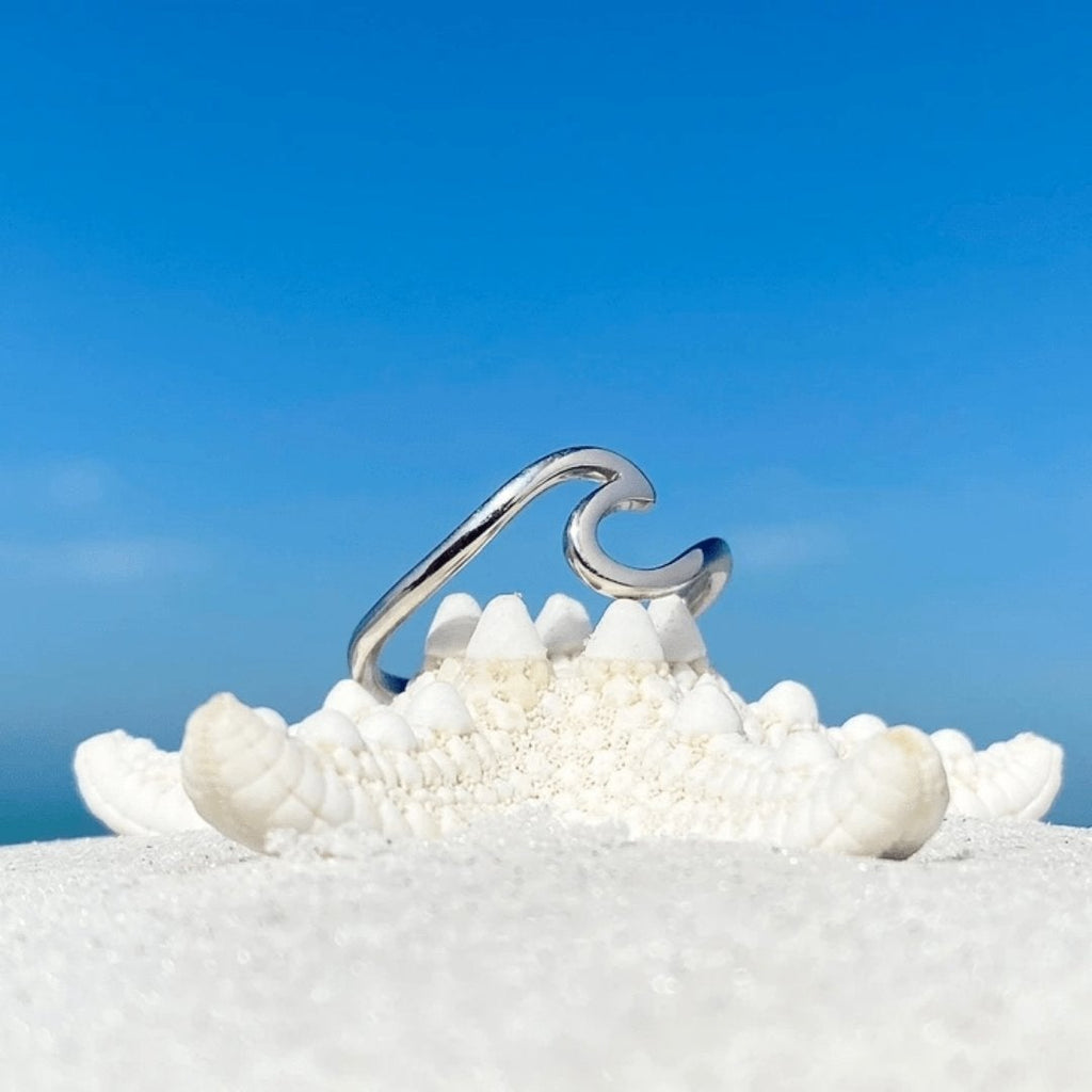Anillo de Plata Onda del Mar