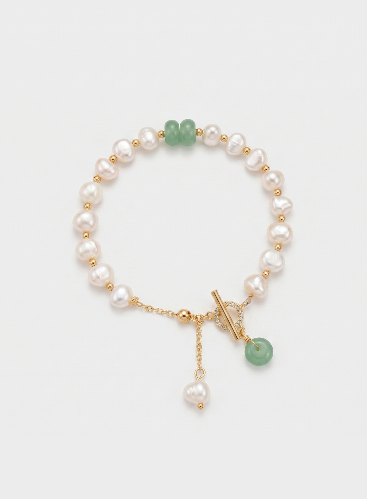 Grøn Perle Armbånd