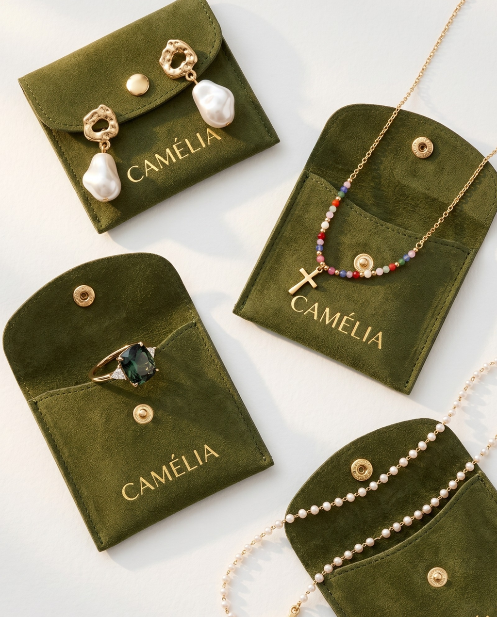 Brincos Verde Nobre