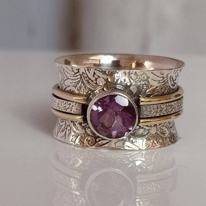 Anillo de Meditación en Cristal Bohemio