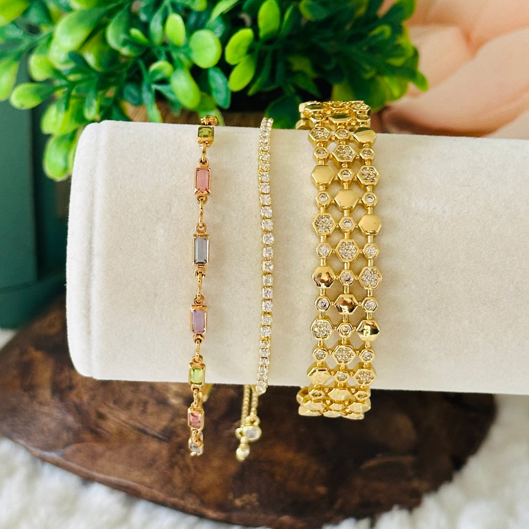 Pulsera Isabella z večbarvnimi kamni