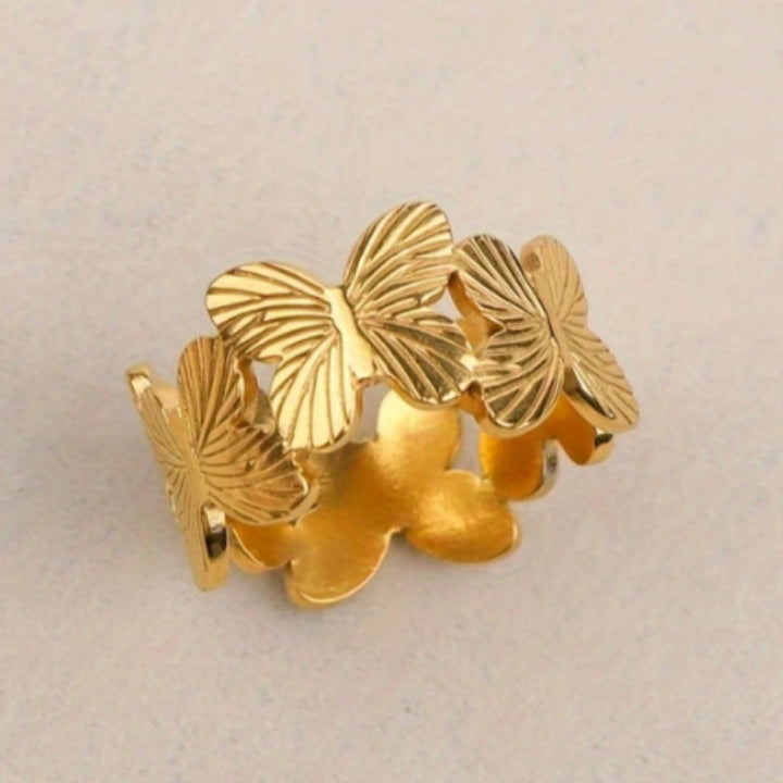 Anillo Mariposa Dorado