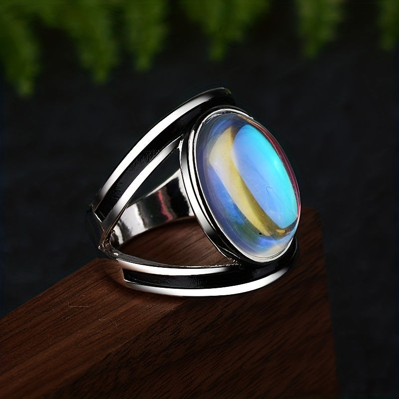 Anillo Mágico con Piedra de Luna