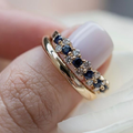 Anillo elegante vintage con circonita
